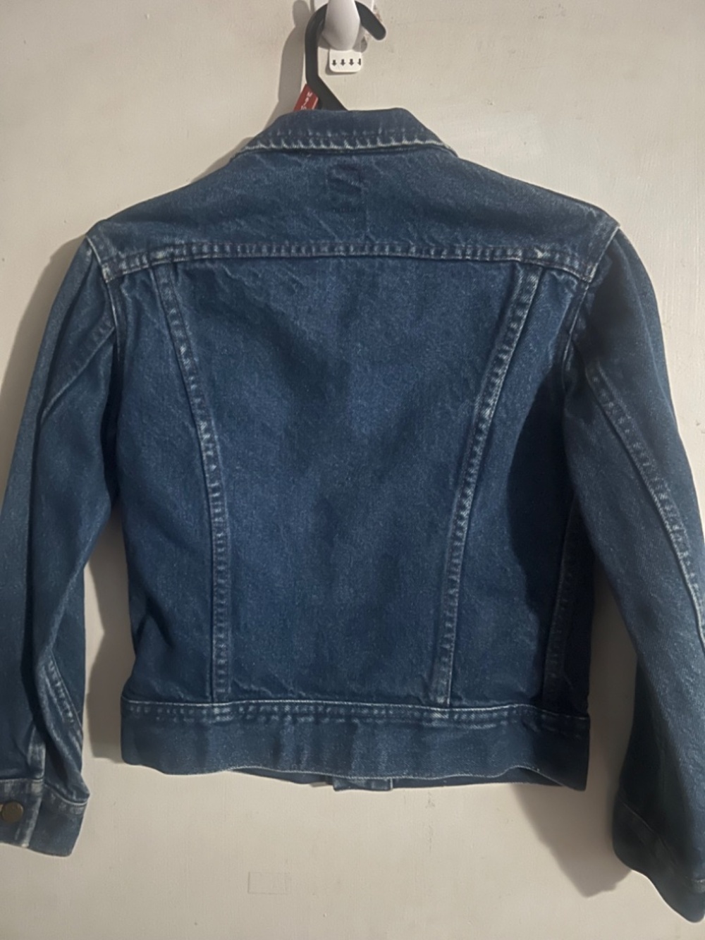 Youth Denim Jacket with Harley Davidson Patch , Size 12 - Picture 2 of 4